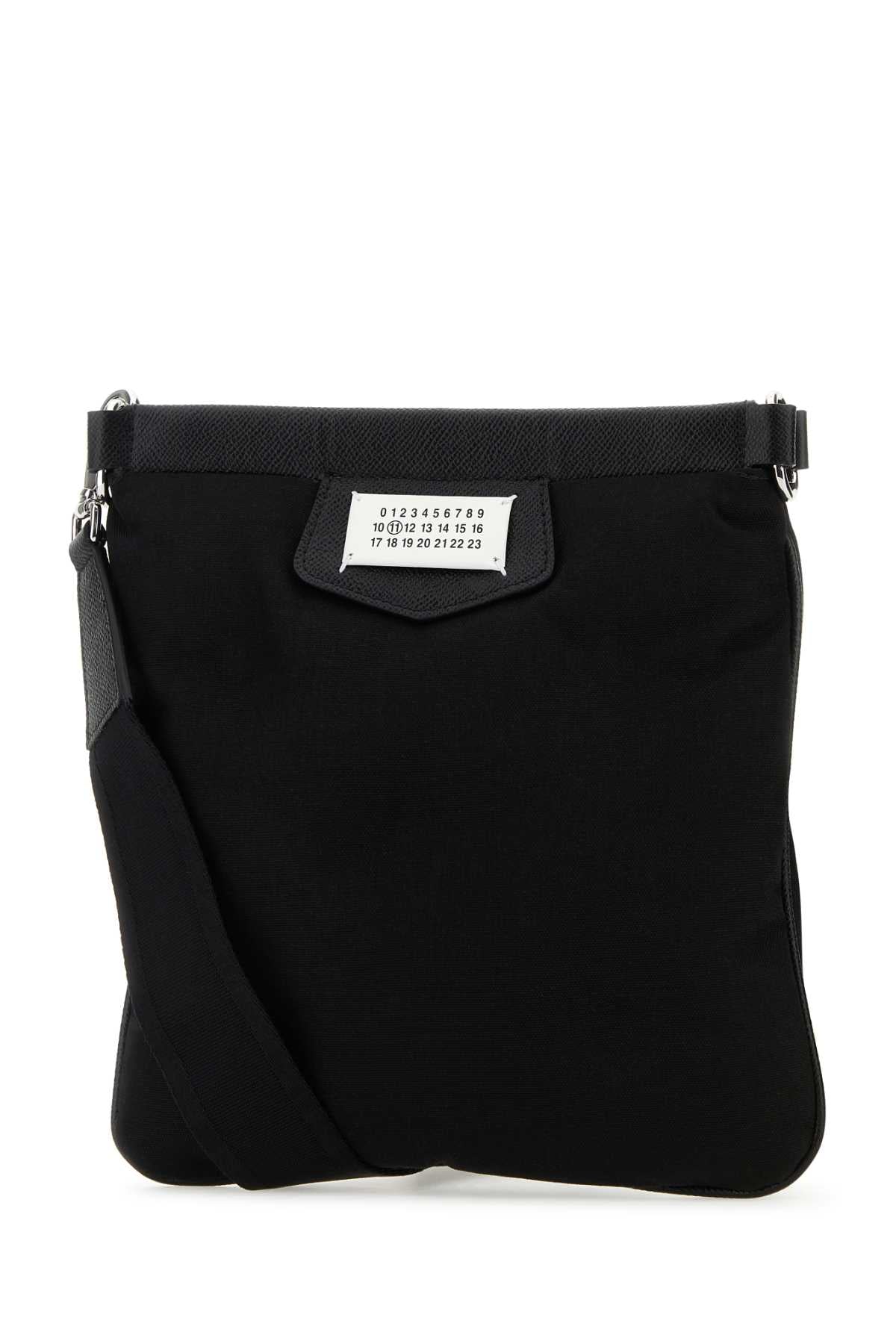 BLACK NYLON GLAM SLAM CROSSBODY BAG Maison Margiela
