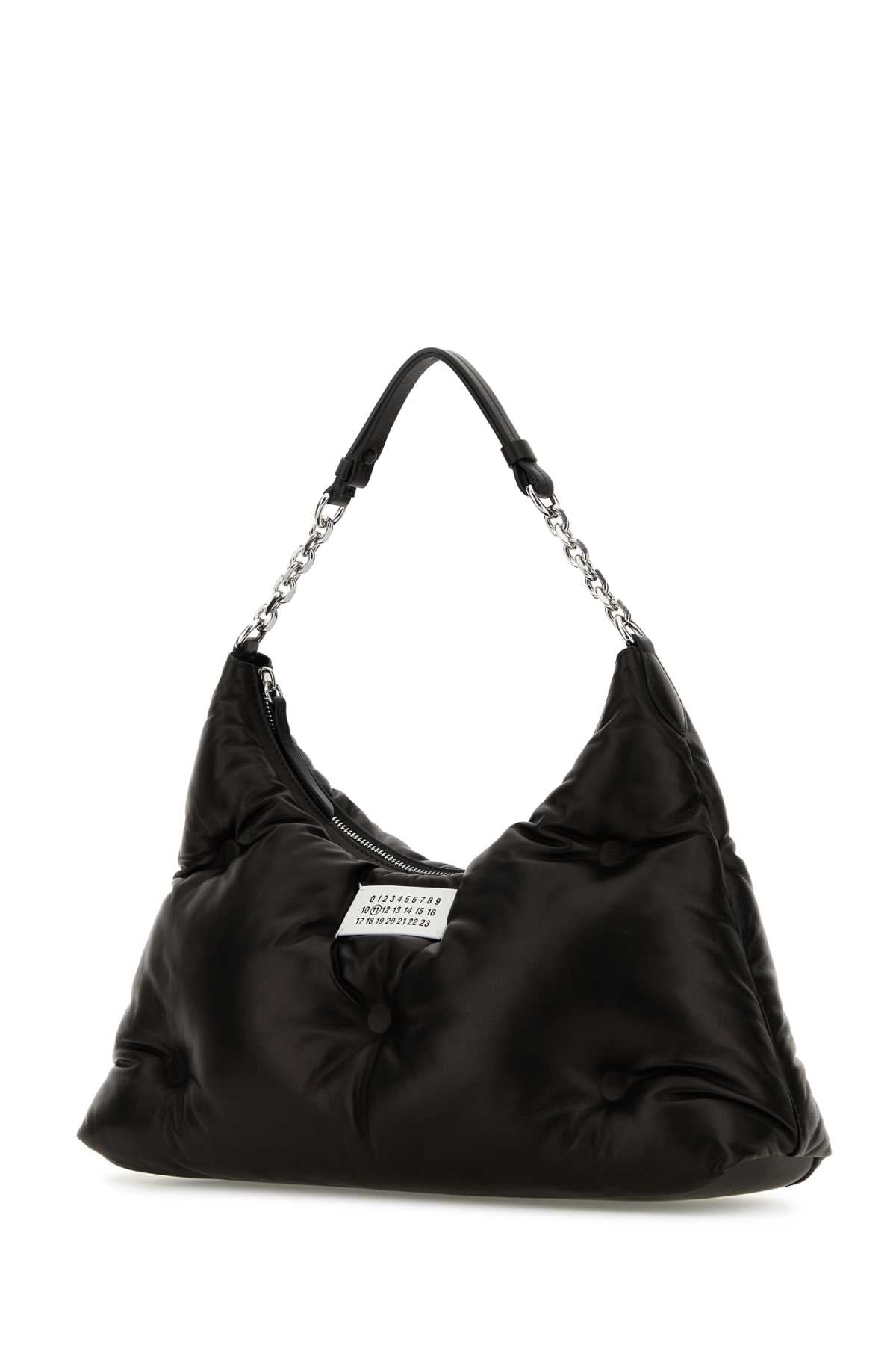 BLACK NAPPA LEATHER MEDIUM GLAM SLAM HOBO SHOULDER BAG Maison Margiela