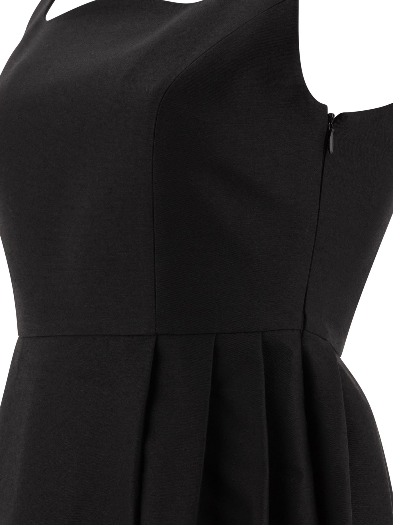 BLACK SILK DRESS SANDBEIGE