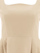 YELLOW SILK DRESS SANDBEIGE