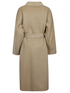 WOOL MIDI COAT SANDBEIGE