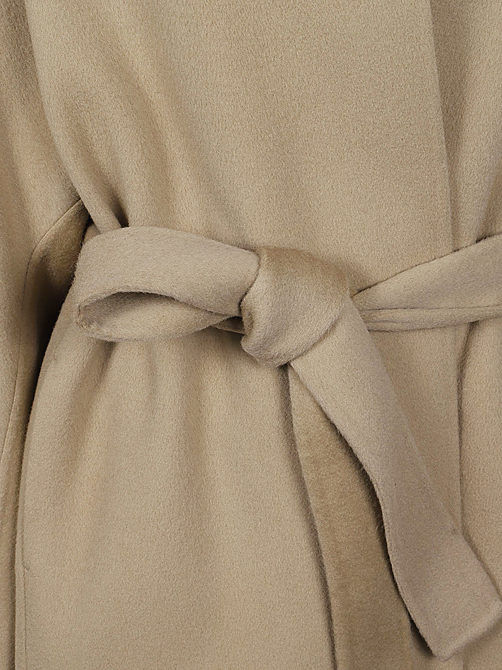 WOOL MIDI COAT SANDBEIGE