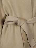 WOOL MIDI COAT SANDBEIGE