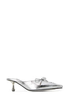 SILVER LEATHER SCARLETT MULES Jimmy Choo