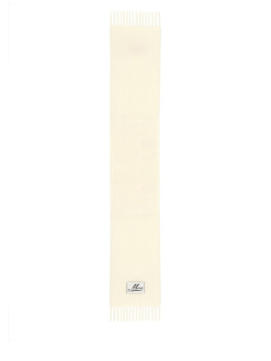 WHITE ALPACA SCARF Marni WHITE UNI