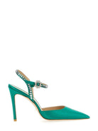 GEMCUT 100 ANKLE STRAP PUMP Stuart Weitzman GREEN 39