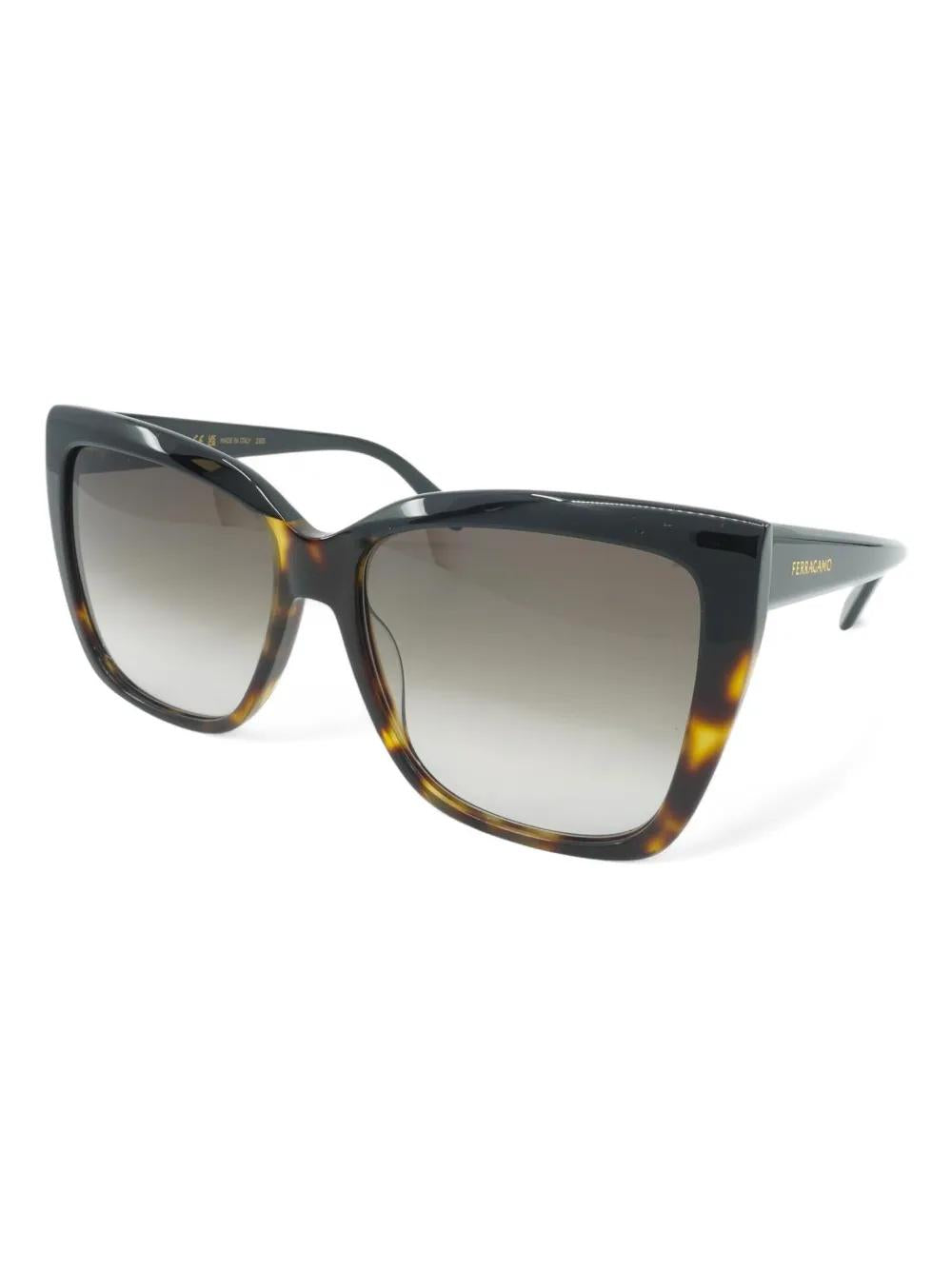 BLACK/TORTOISE ACETATE SUNGLASSES Ferragamo