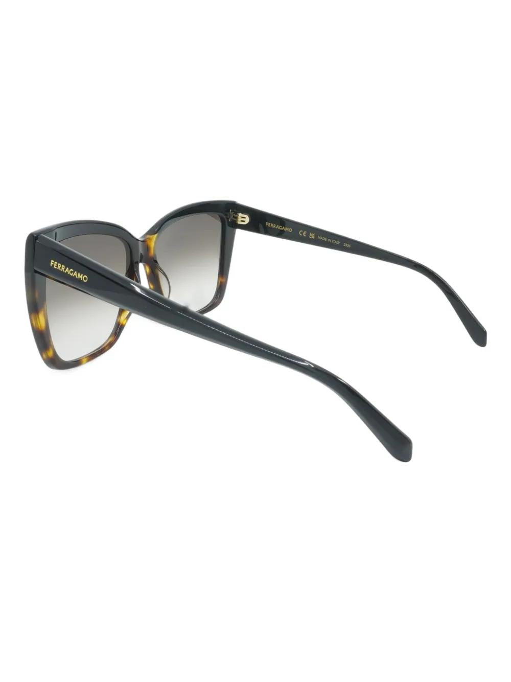 BLACK/TORTOISE ACETATE SUNGLASSES Ferragamo