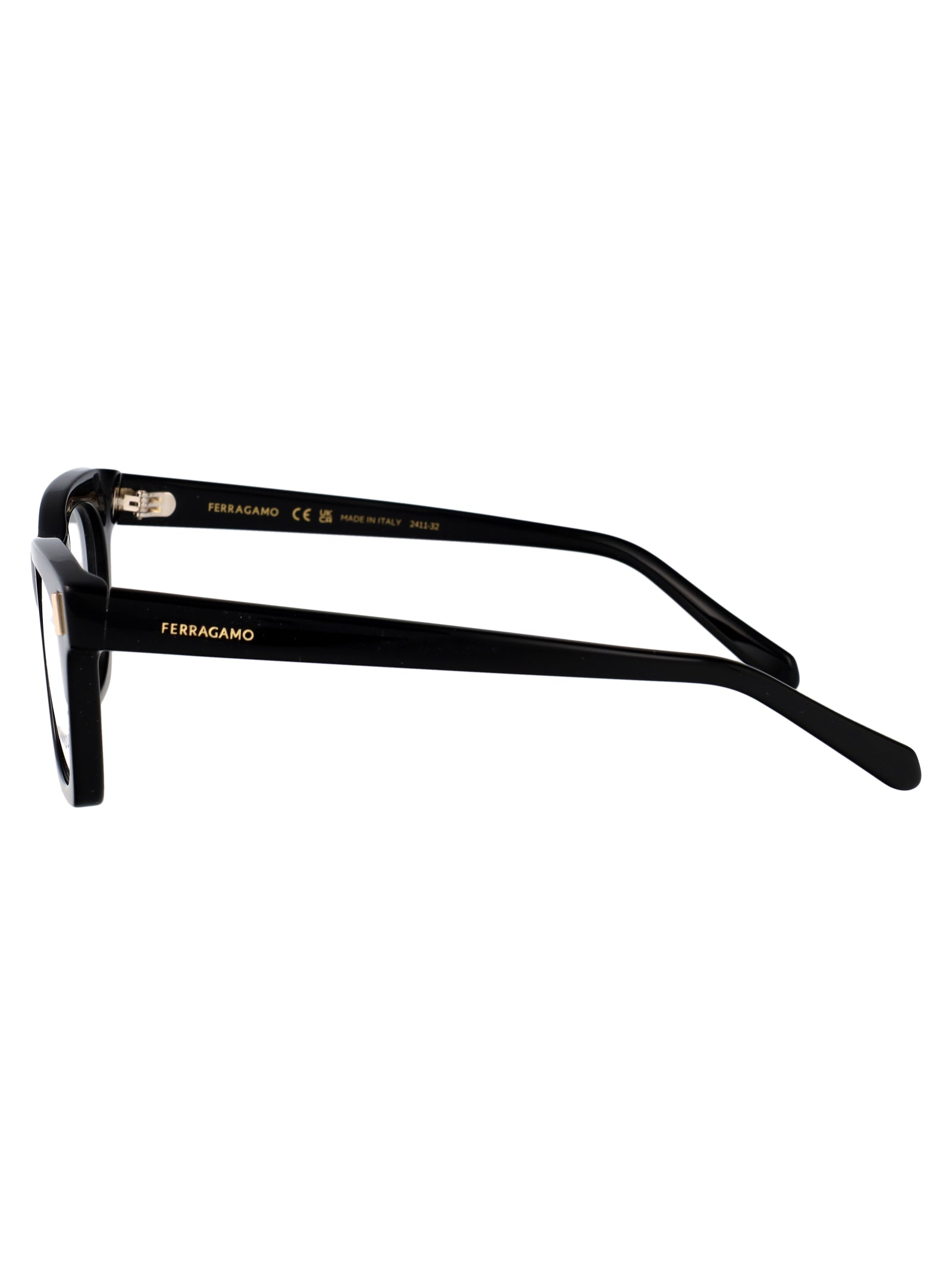 BLACK ACETATE GLASSES Ferragamo