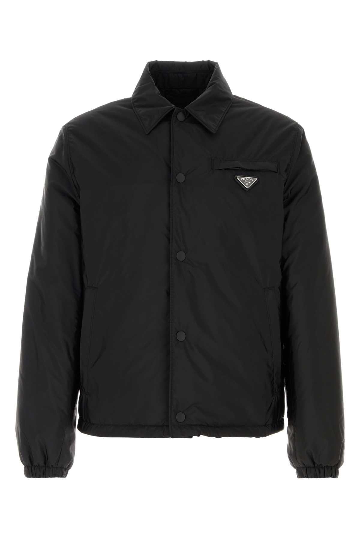 BLACK RE-NYLON PADDED JACKET Prada BLACK 46