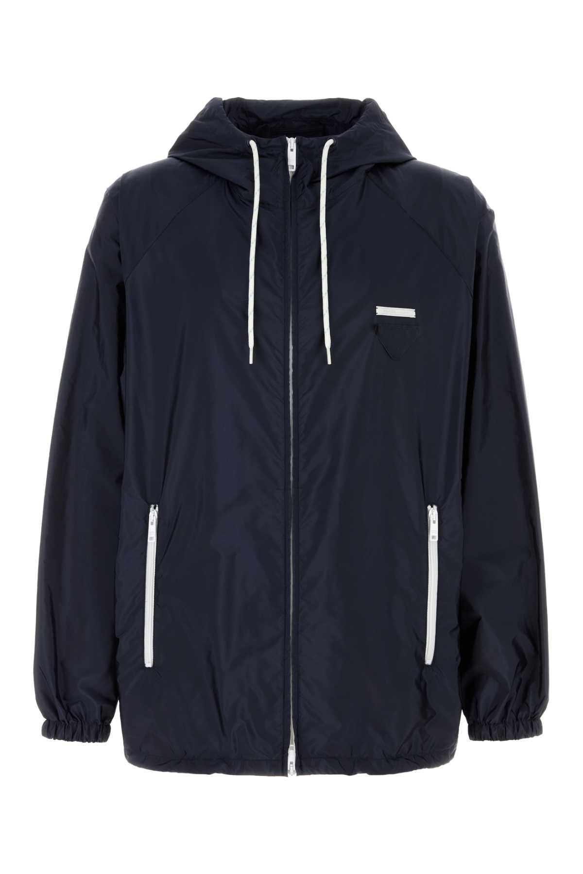 NAVY BLUE RE-NYLON WIND BREAKER Prada BLUE XS