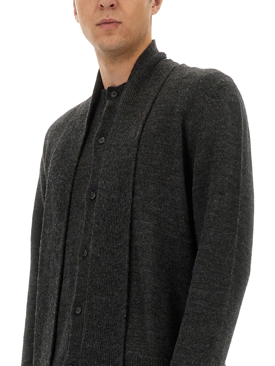 WOOL-BLEND CARDIGAN IN VIRGIN MATERIAL MM6 MAISON MARGIELA