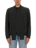 WOOL-BLEND CARDIGAN IN VIRGIN MATERIAL MM6 MAISON MARGIELA