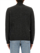 WOOL-BLEND CARDIGAN IN VIRGIN MATERIAL MM6 MAISON MARGIELA GREY S