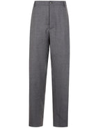 GREY VIRGIN WOOL COTTON PANTS MM6 MAISON MARGIELA GREY 46