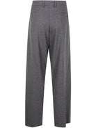 GREY VIRGIN WOOL COTTON PANTS MM6 MAISON MARGIELA