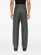 GREY VIRGIN WOOL COTTON PANTS MM6 MAISON MARGIELA