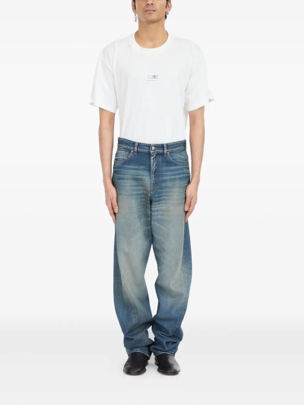COTTON DENIM PANTS MM6 MAISON MARGIELA