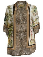 SAVANNAH PRINT SHIRT Elie Saab BROWN 40