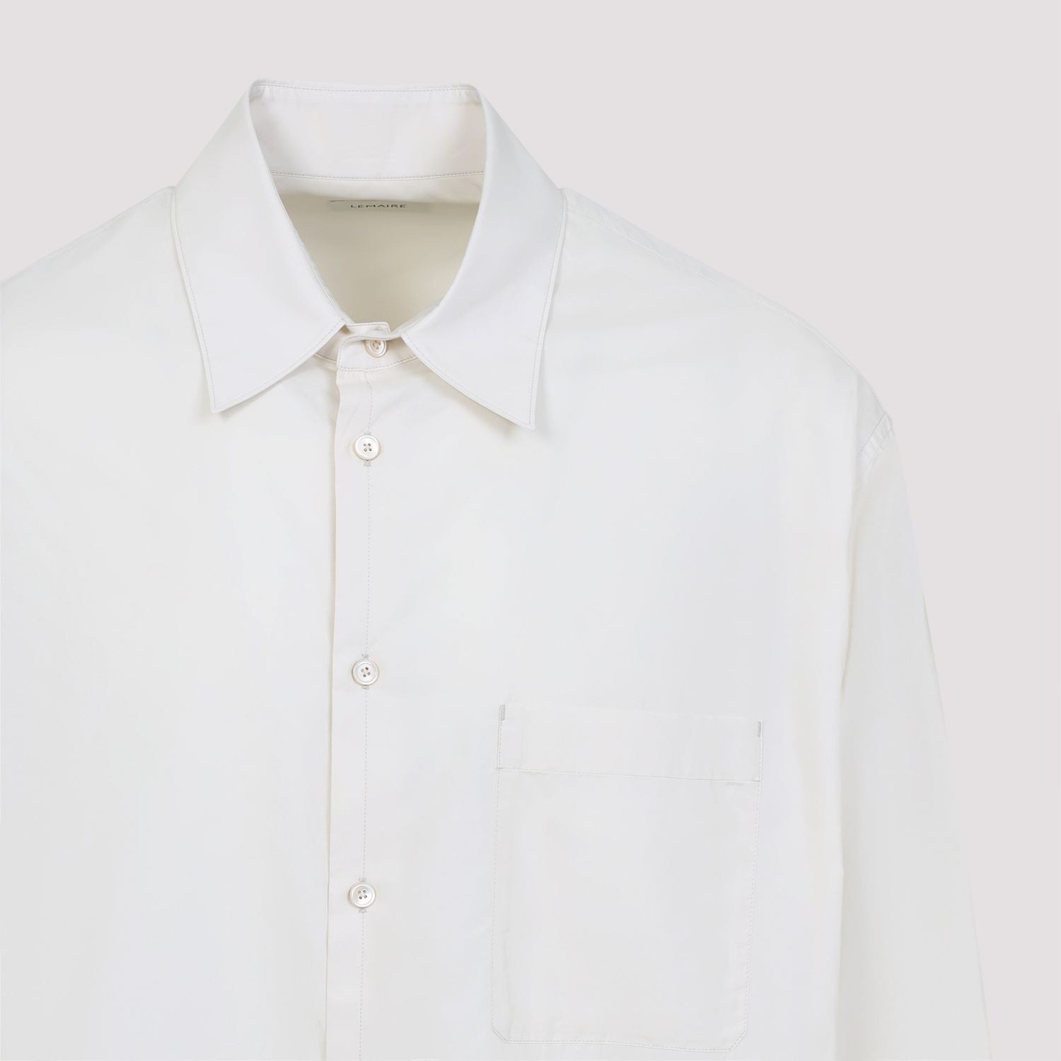 BEIGE COTTON SILK SHIRTS Lemaire
