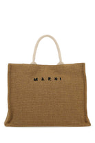 BISCUIT RAFFIA SHOPPING BAG Marni CAMEL TU