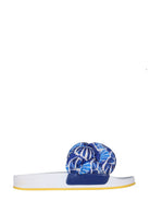 BRAID SLIDE SANDALS La Double J BLUE 37
