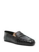 BLACK LAMB LEATHER LOAFERS Stuart Weitzman