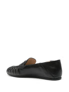 BLACK LAMB LEATHER LOAFERS Stuart Weitzman