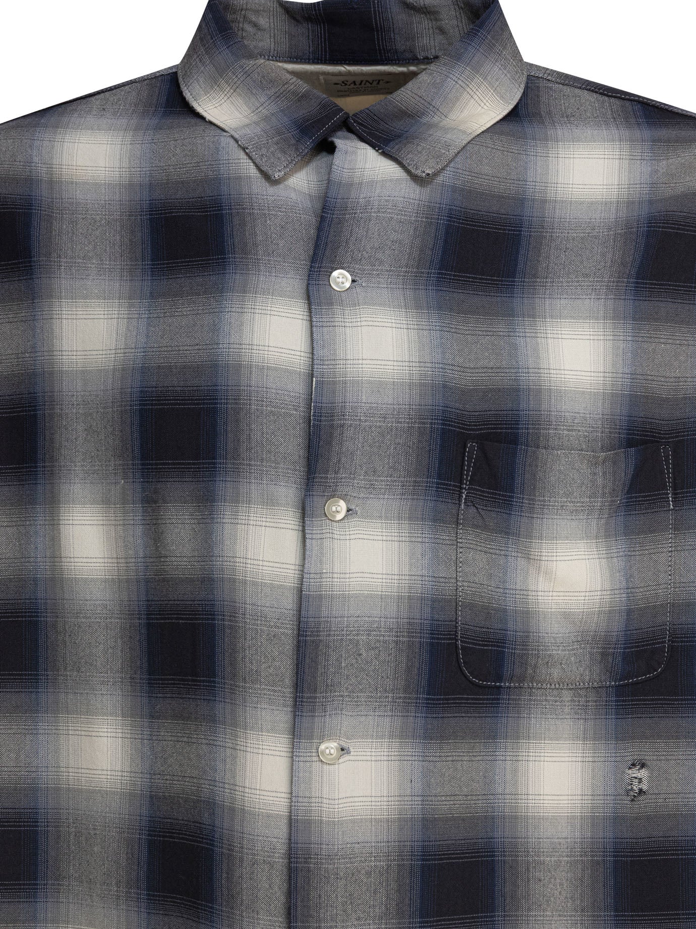 BLUE RAYON SHIRT SAINT MXXXXXX