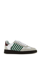 WHITE LEATHER BOXER SNEAKERS DSQUARED2