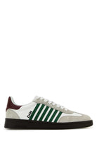 WHITE LEATHER BOXER SNEAKERS DSQUARED2 WHITE 44.5