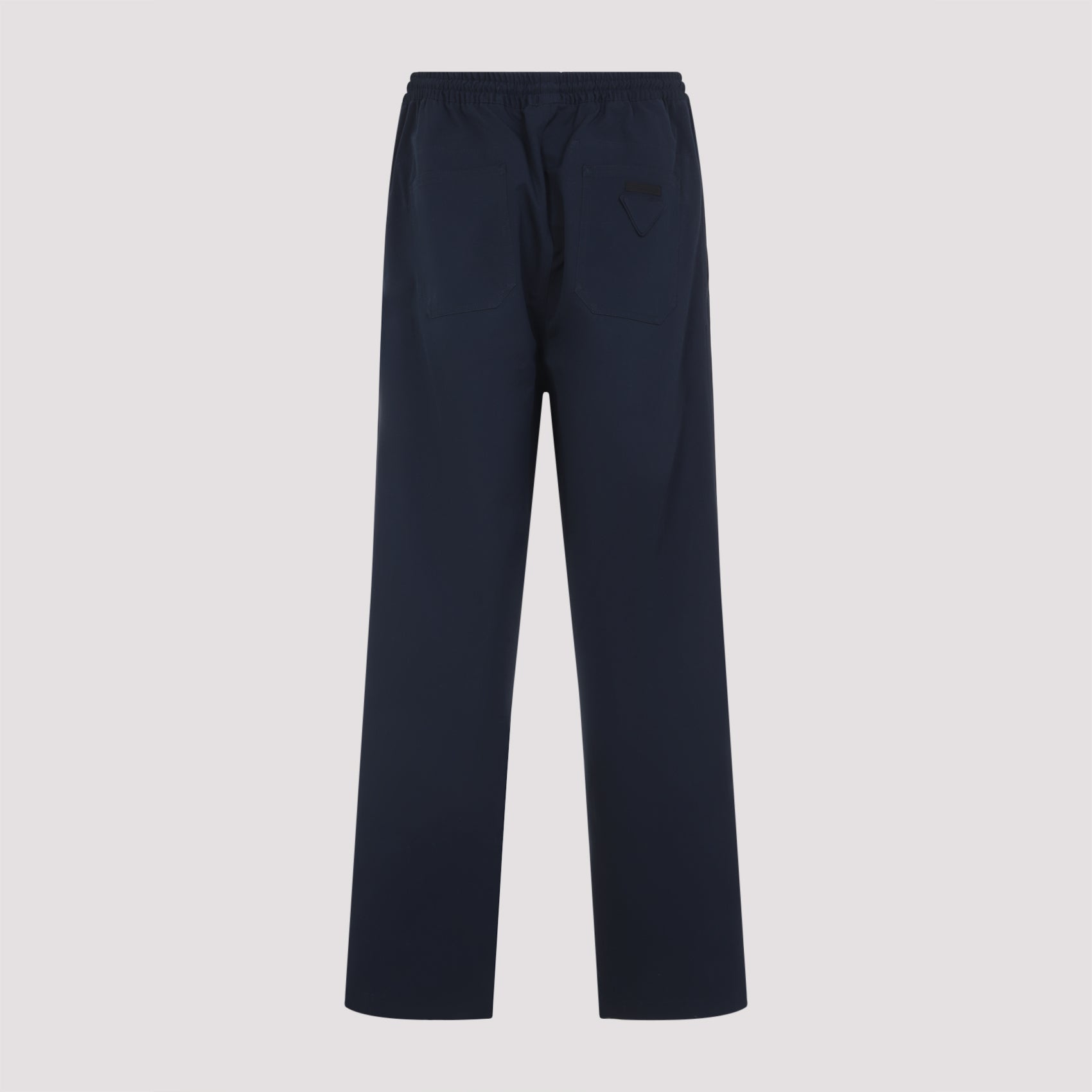 NAVY BLUE COTTON PANT Prada