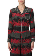 SHIRT WITH DREAMING PEONY PRINT RED VALENTINO BLACK 40