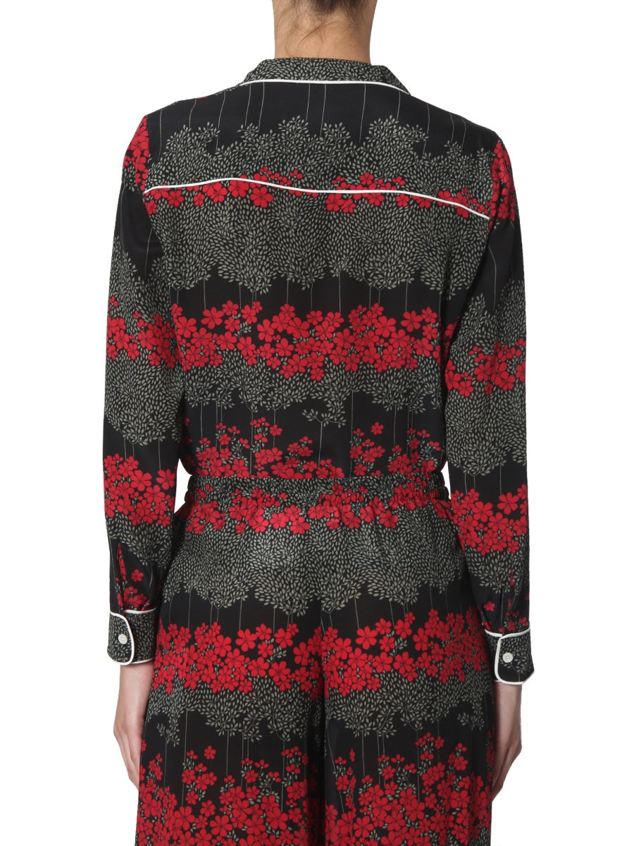 SHIRT WITH DREAMING PEONY PRINT RED VALENTINO