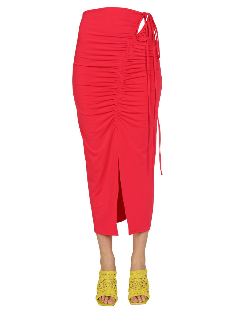 JERSEY SKIRT Self-Portrait FUCHSIA 8