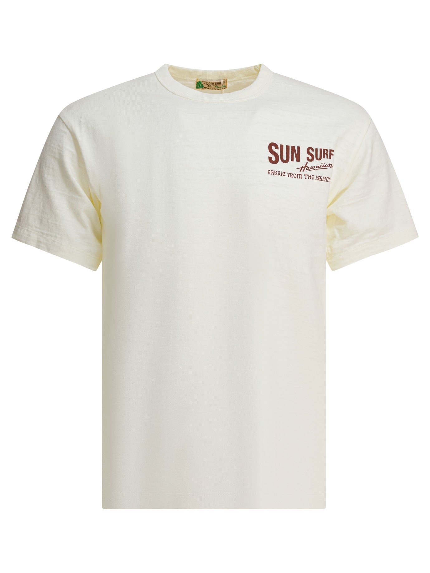 BEIGE COTTON T-SHIRT SUN SURF BEIGE L