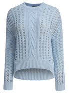 COTTON LIGHT BLUE KNITWEAR RAKKI LIGHT BLUE 40