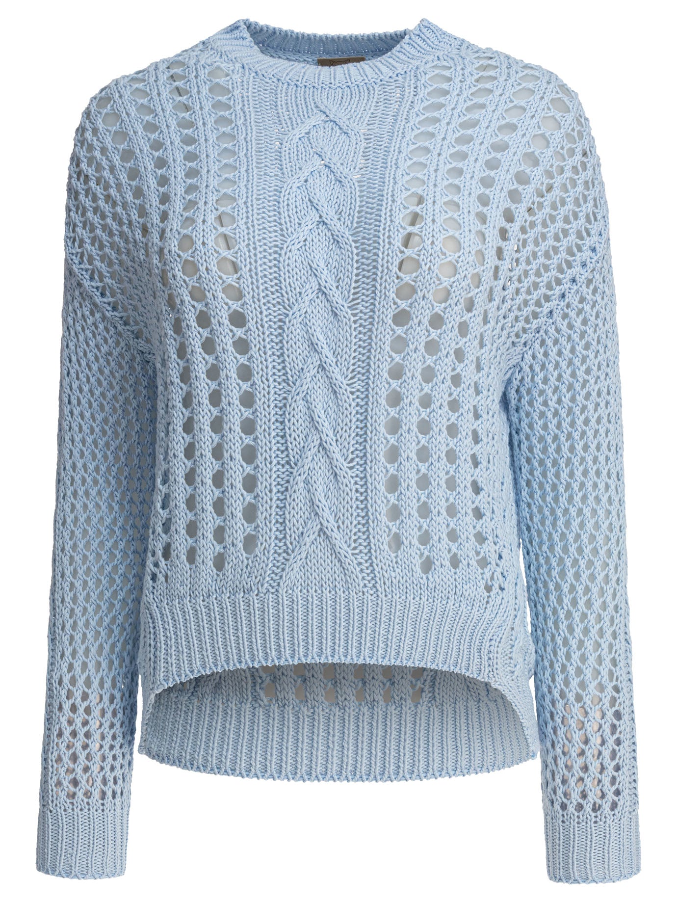 COTTON LIGHT BLUE KNITWEAR RAKKI LIGHT BLUE 40