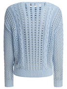 COTTON LIGHT BLUE KNITWEAR RAKKI