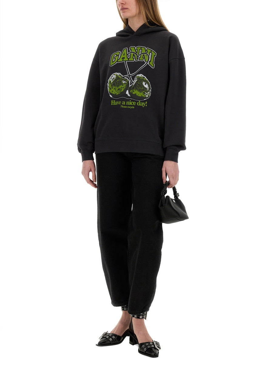 ISOLI CHERRIES SWEATSHIRT Ganni