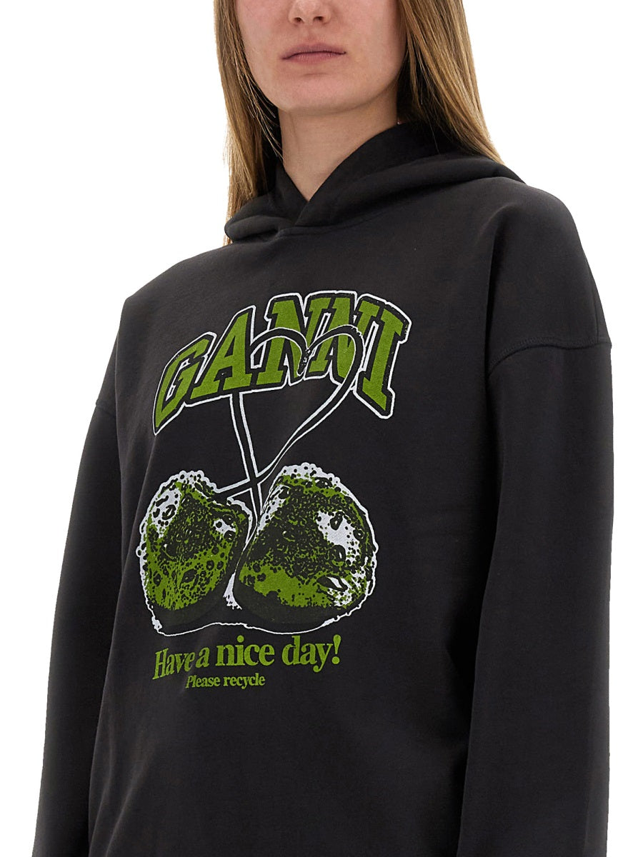 ISOLI CHERRIES SWEATSHIRT Ganni
