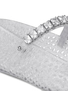 CLEAR JELLY BALLERINA FLATS WITH CRYSTAL EMBELLISHMENT Jimmy Choo