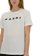 COTTON TSHIRT WITH LOGO Marni
