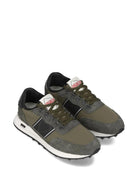 SUEDE LEATHER LOW-TOP SNEAKERS WITH PANELS PHILIPPE MODEL PARIS