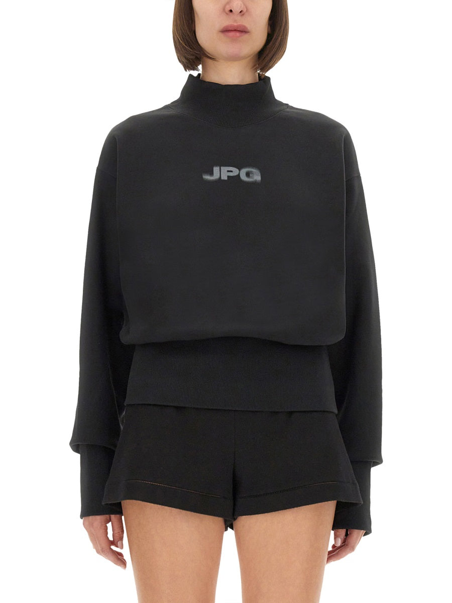 BLACK ORGANIC COTTON SWEATSHIRTS JEAN PAUL GAULTIER