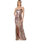 Tori Gown Dress the Population XXS GOLD MULTI