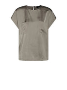 FABIANA FILIPPI SATIN T-SHIRT Fabiana Filippi ARGILLA 40