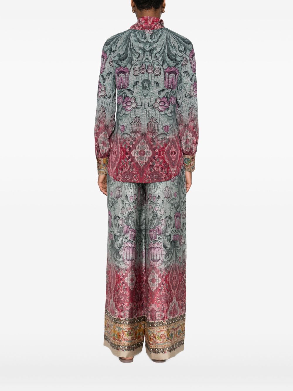 PRINTED SILK SHIRT Pierre Louis Mascia