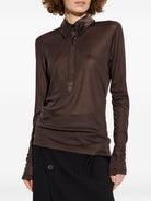 SILK POLO SHIRT Tom Ford BROWN 38