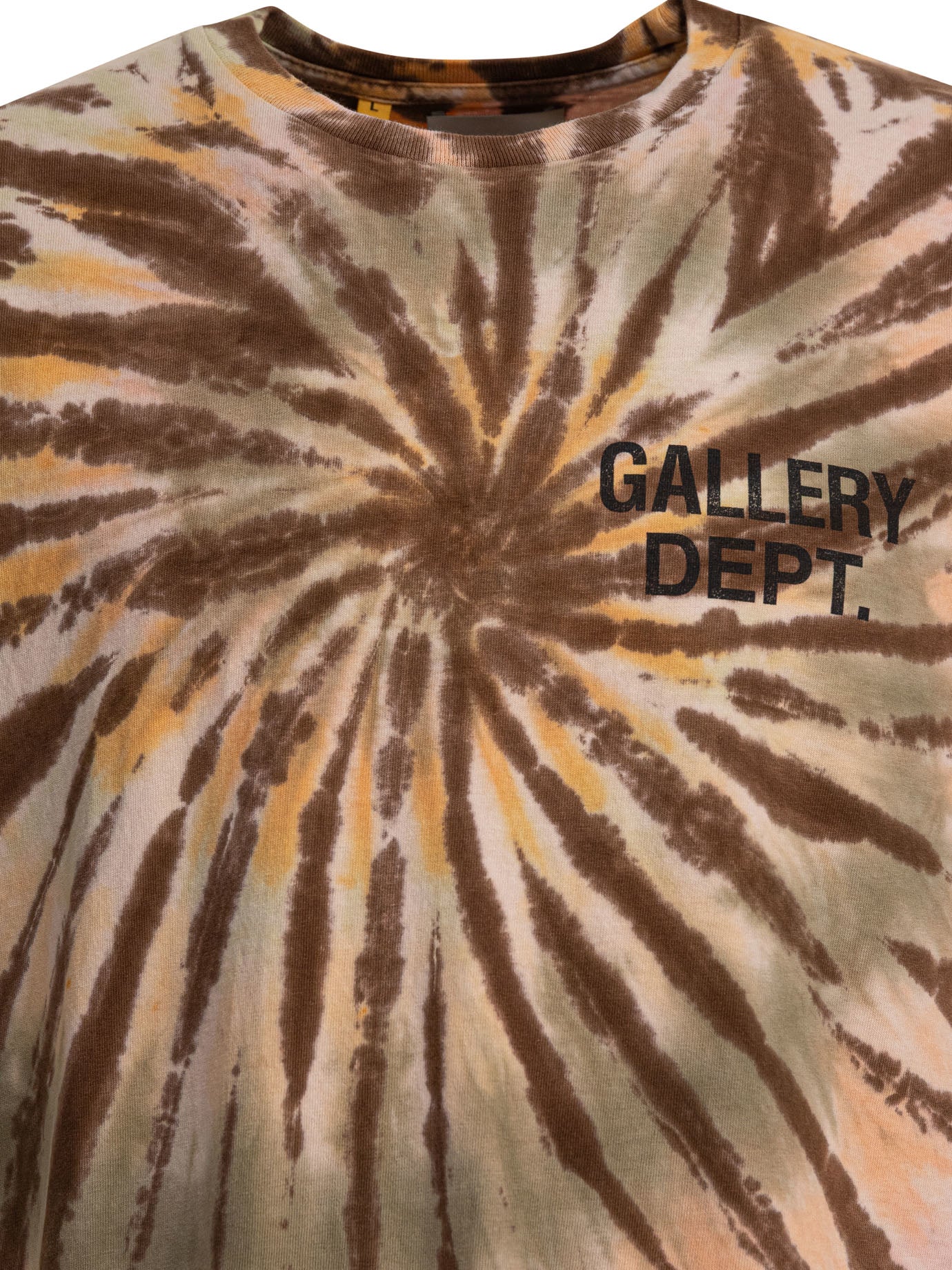 BROWN COTTON T-SHIRT GALLERY DEPT.